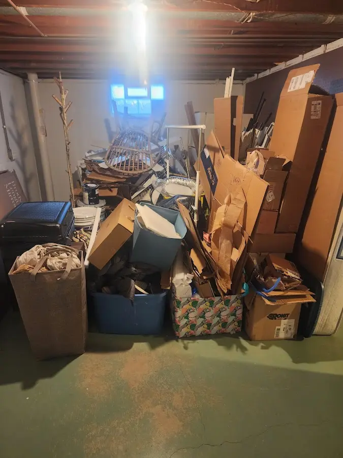 Roll-off dumpster container at job site for Construction Dumpster Rental in Lewisburg